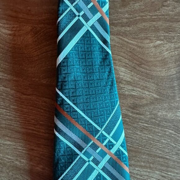 Vintage Damon Green 70s 80s Striped Tie - Picture 5 of 16